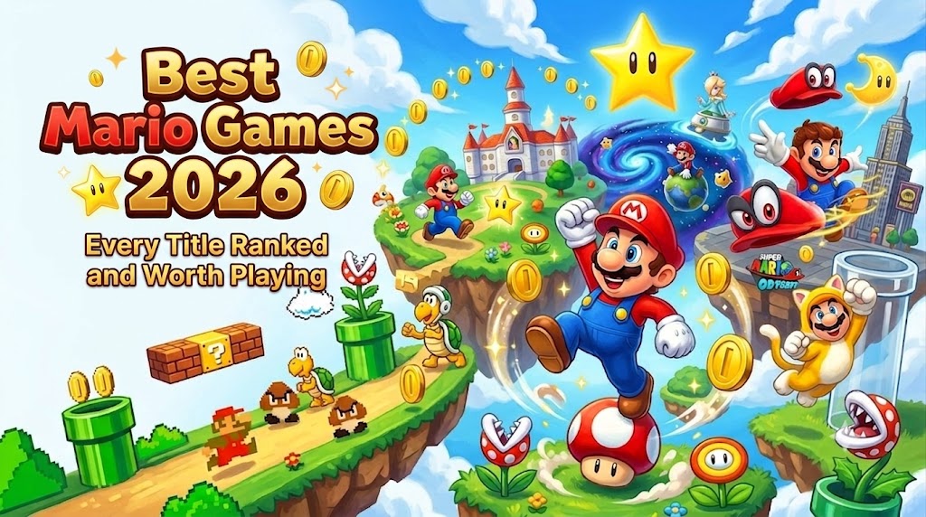 จัดอันดับเกม Mario ที่ดีที่สุดปี 2026 ครบทุกภาคที่น่าเล่น