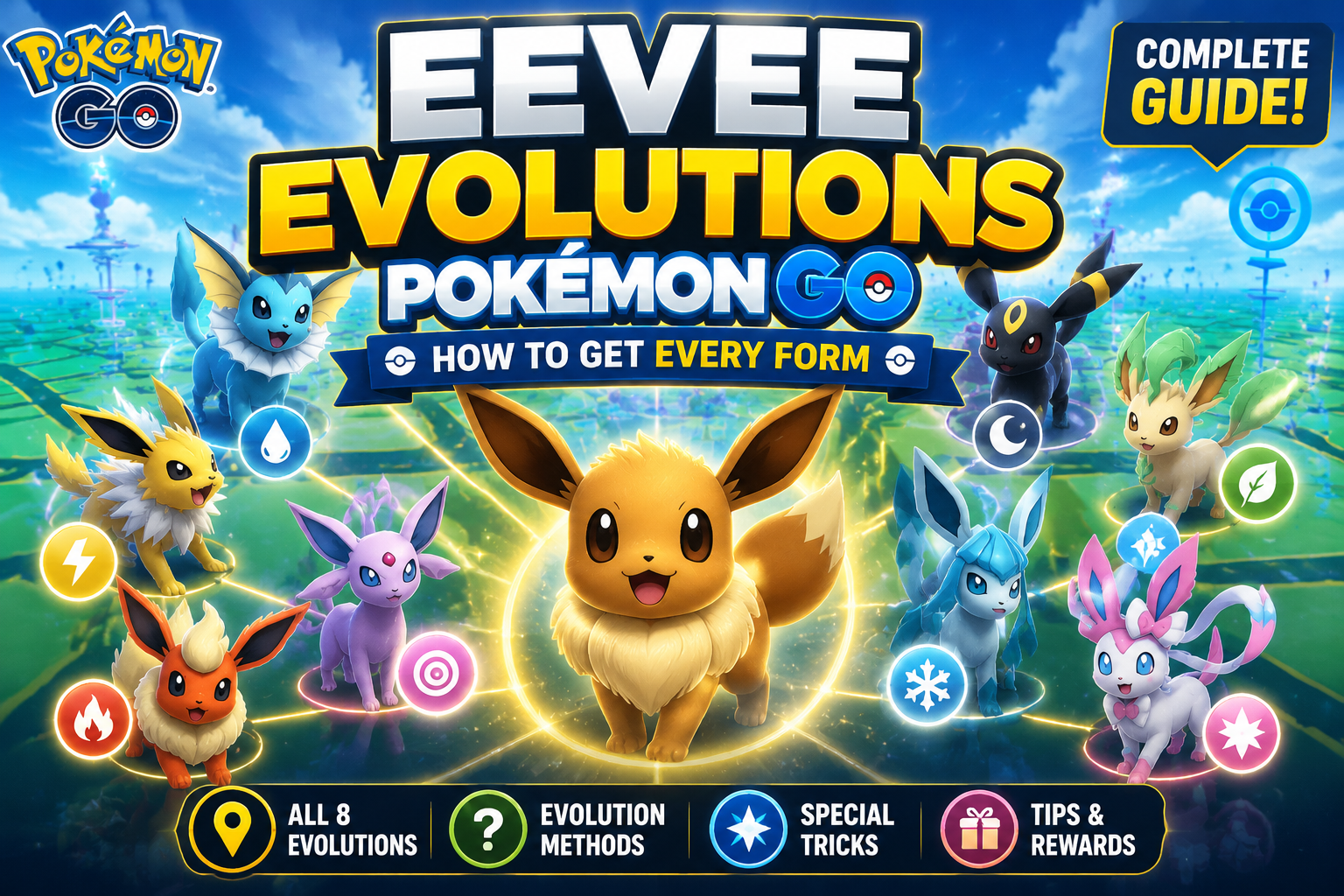 Eevee Evolutions Pokemon GO วิธีได้ครบทุกร่าง